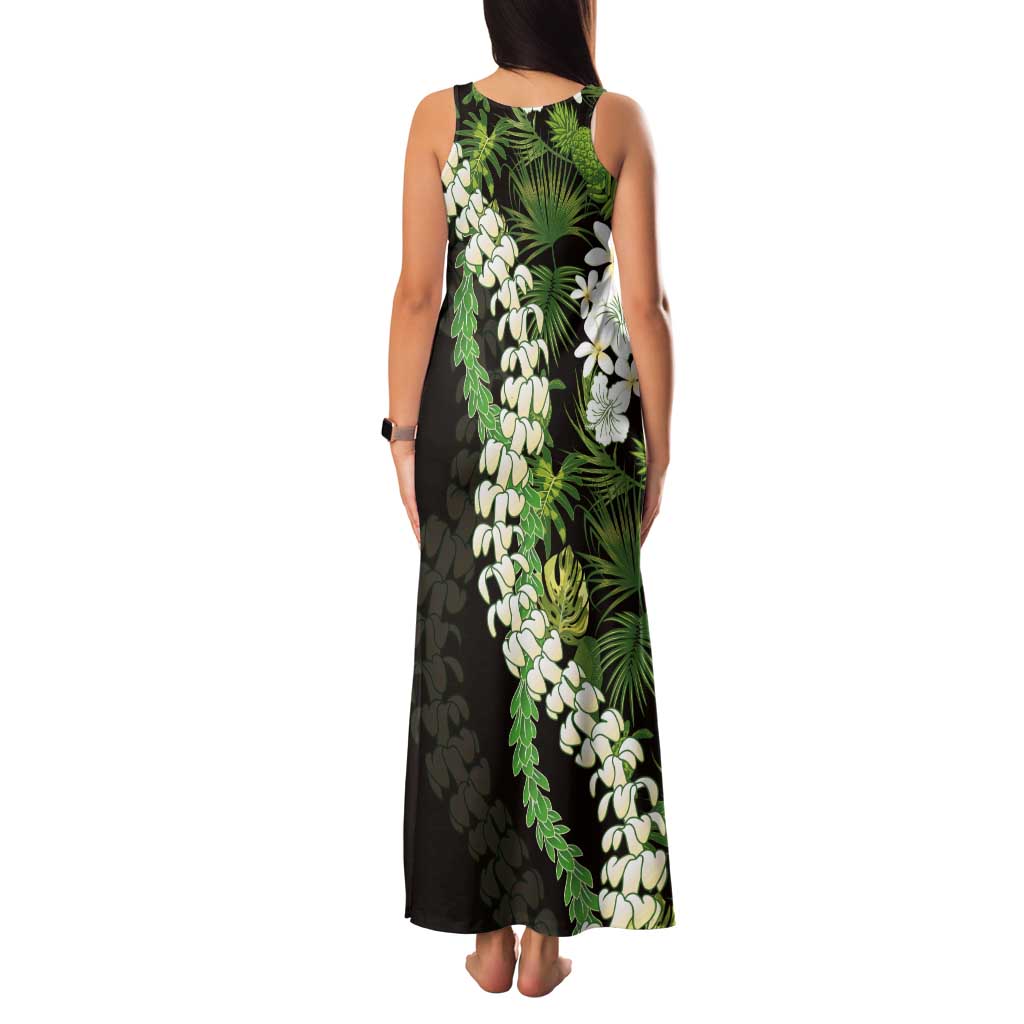 Omaomao Aloha Hawaii Lei Tank Maxi Dress Tropical Flowers Elegant Vibe - Polynesian Pride