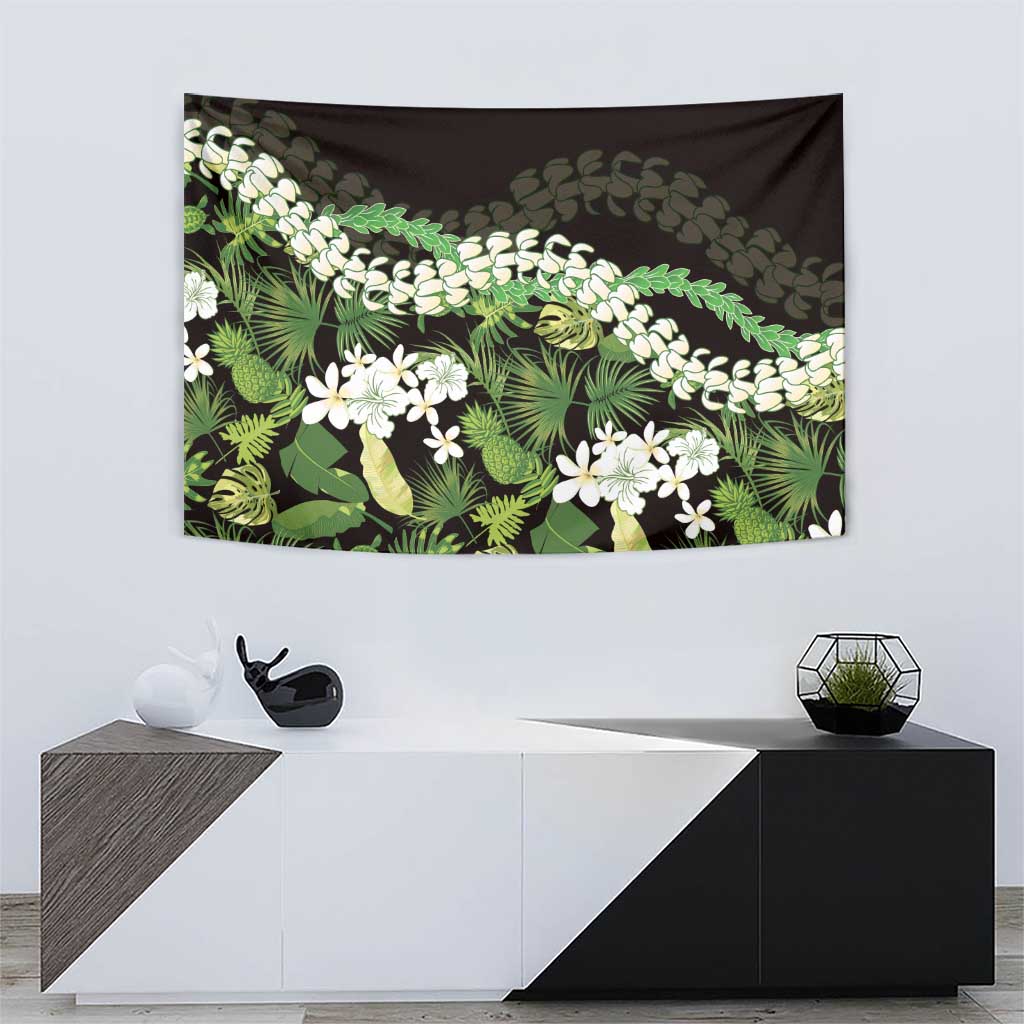 Omaomao Aloha Hawaii Lei Tapestry Tropical Flowers Elegant Vibe - Polynesian Pride