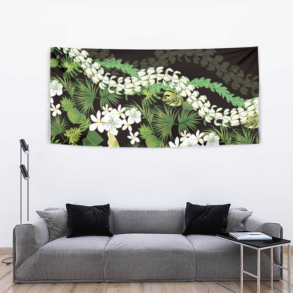 Omaomao Aloha Hawaii Lei Tapestry Tropical Flowers Elegant Vibe - Polynesian Pride