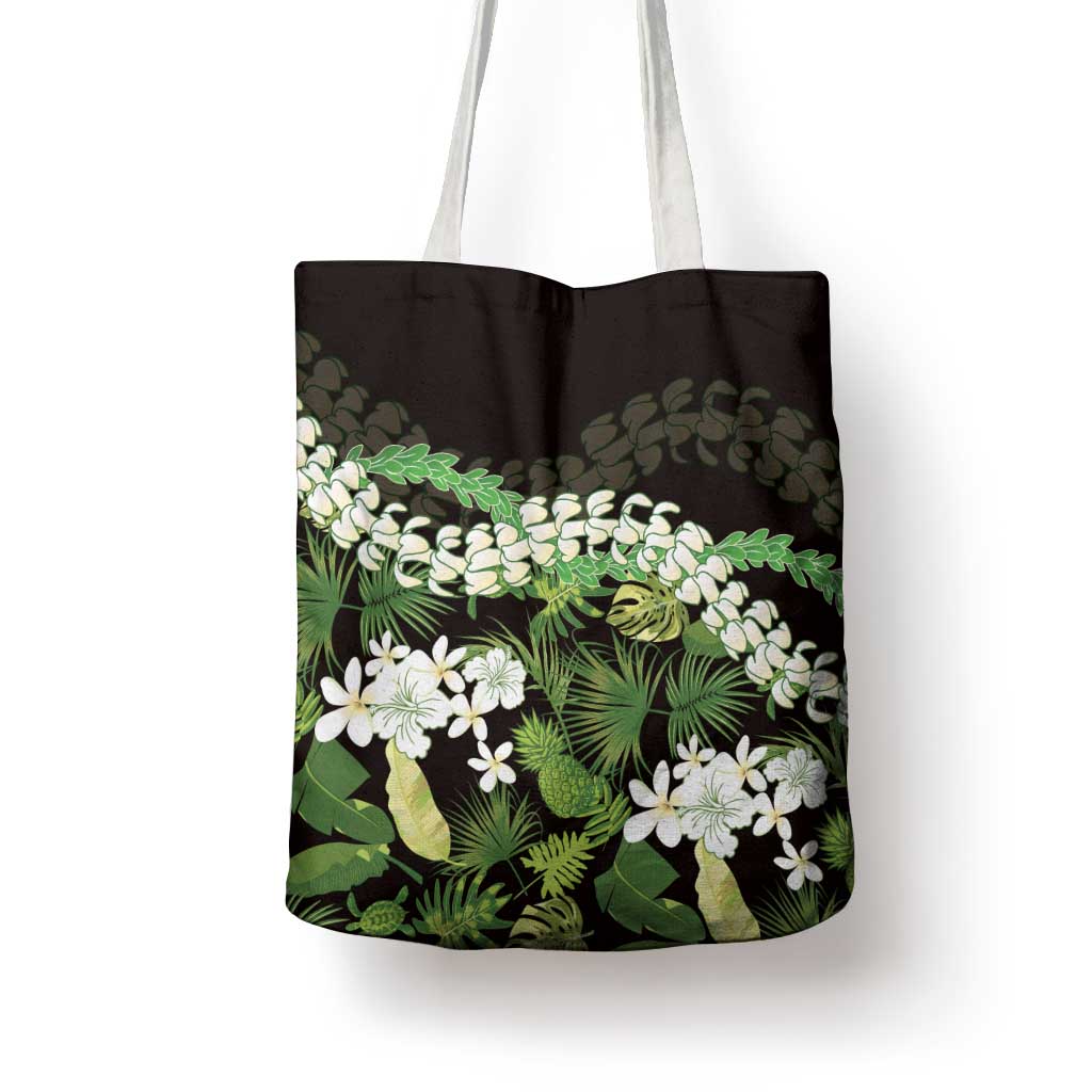 Omaomao Aloha Hawaii Lei Tote Bag Tropical Flowers Elegant Vibe - Polynesian Pride