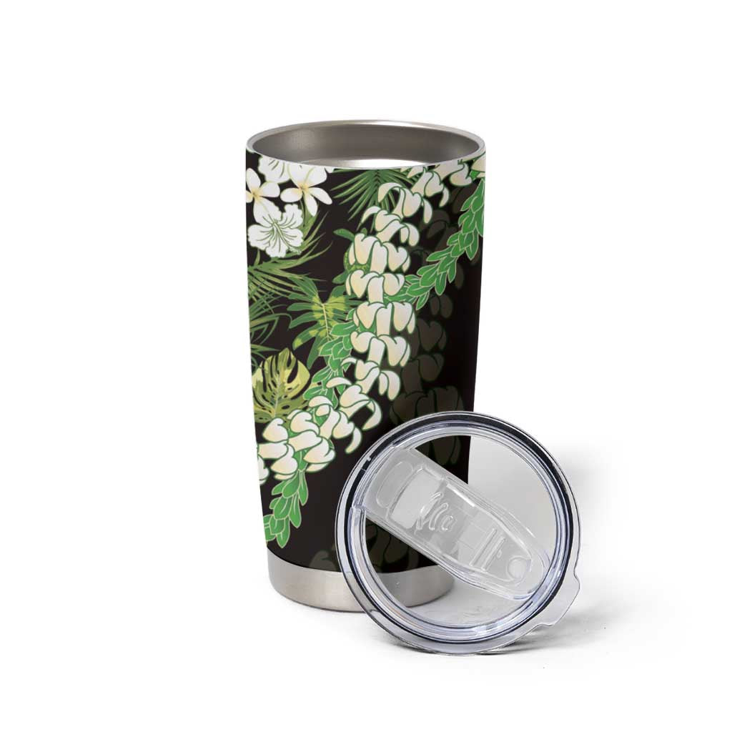 Omaomao Aloha Hawaii Lei Tumbler Cup Tropical Flowers Elegant Vibe - Polynesian Pride