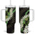 Omaomao Aloha Hawaii Lei Tumbler With Handle Tropical Flowers Elegant Vibe - Polynesian Pride