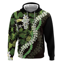 Omaomao Aloha Hawaii Lei Zip Hoodie Tropical Flowers Elegant Vibe - Polynesian Pride