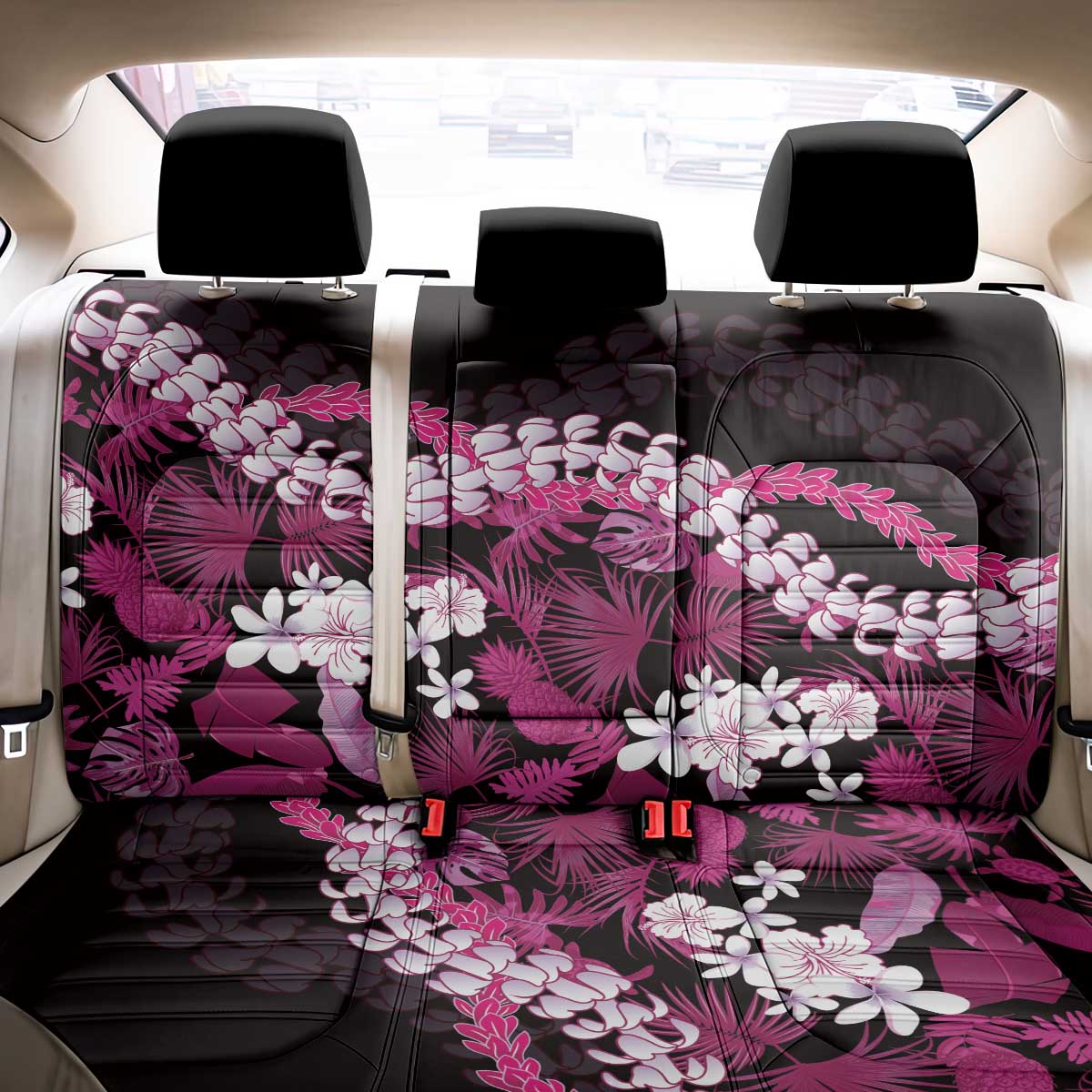 Akala Aloha Hawaii Lei Back Car Seat Cover Tropical Flowers Elegant Vibe LT14 - Polynesian Pride