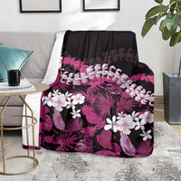Akala Aloha Hawaii Lei Blanket Tropical Flowers Elegant Vibe - Polynesian Pride