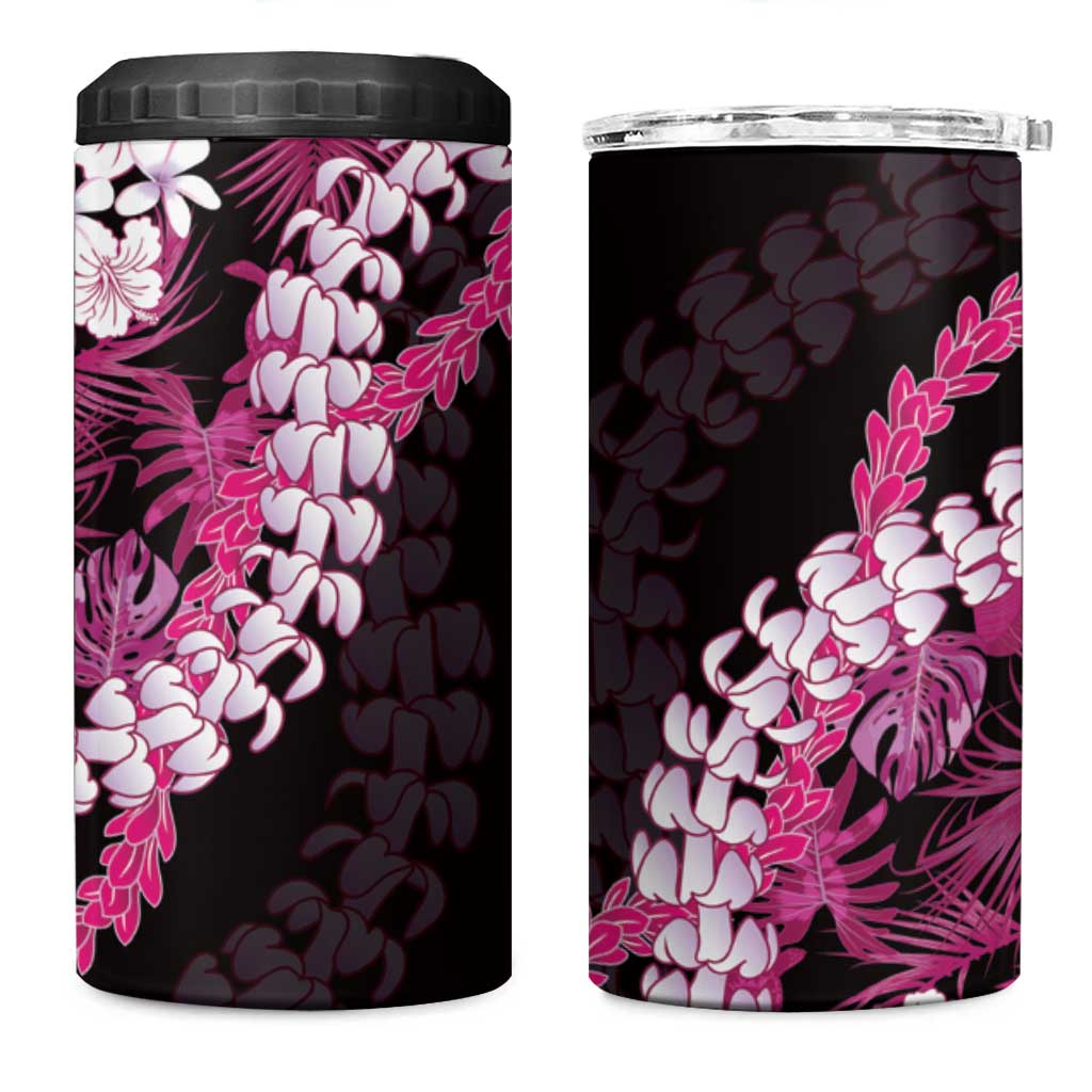 Akala Aloha Hawaii Lei 4 in 1 Can Cooler Tumbler Tropical Flowers Elegant Vibe - Polynesian Pride