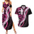Akala Aloha Hawaii Lei Couples Matching Summer Maxi Dress and Hawaiian Shirt Tropical Flowers Elegant Vibe - Polynesian Pride