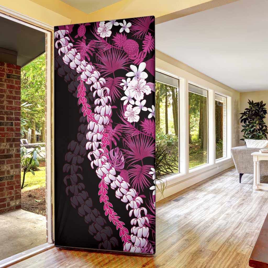 Akala Aloha Hawaii Lei Door Cover Tropical Flowers Elegant Vibe - Polynesian Pride
