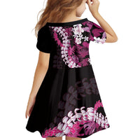 Akala Aloha Hawaii Lei Family Matching Off The Shoulder Long Sleeve Dress and Hawaiian Shirt Tropical Flowers Elegant Vibe - Polynesian Pride