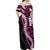 Akala Aloha Hawaii Lei Family Matching Off Shoulder Maxi Dress and Hawaiian Shirt Tropical Flowers Elegant Vibe - Polynesian Pride