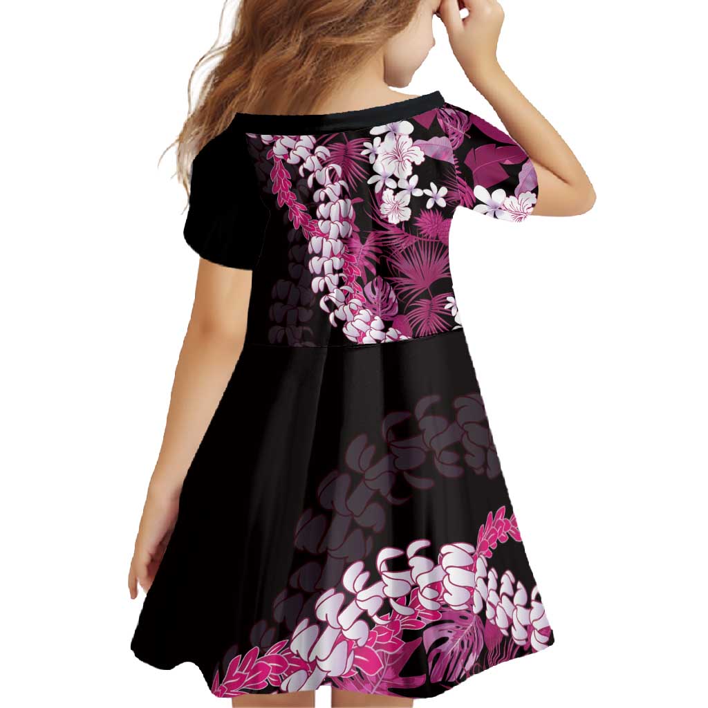Akala Aloha Hawaii Lei Family Matching Short Sleeve Bodycon Dress and Hawaiian Shirt Tropical Flowers Elegant Vibe - Polynesian Pride