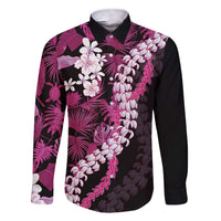 Akala Aloha Hawaii Lei Family Matching Short Sleeve Bodycon Dress and Hawaiian Shirt Tropical Flowers Elegant Vibe - Polynesian Pride