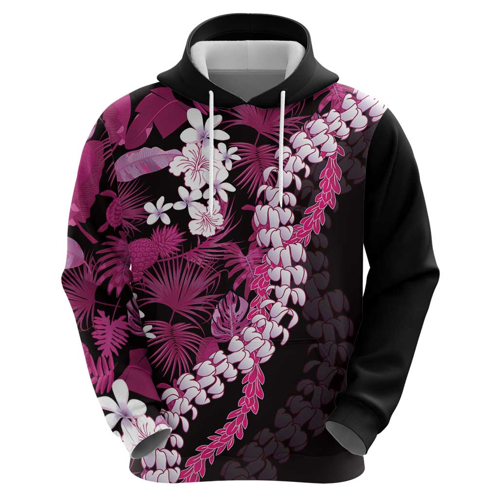 Akala Aloha Hawaii Lei Hoodie Tropical Flowers Elegant Vibe - Polynesian Pride