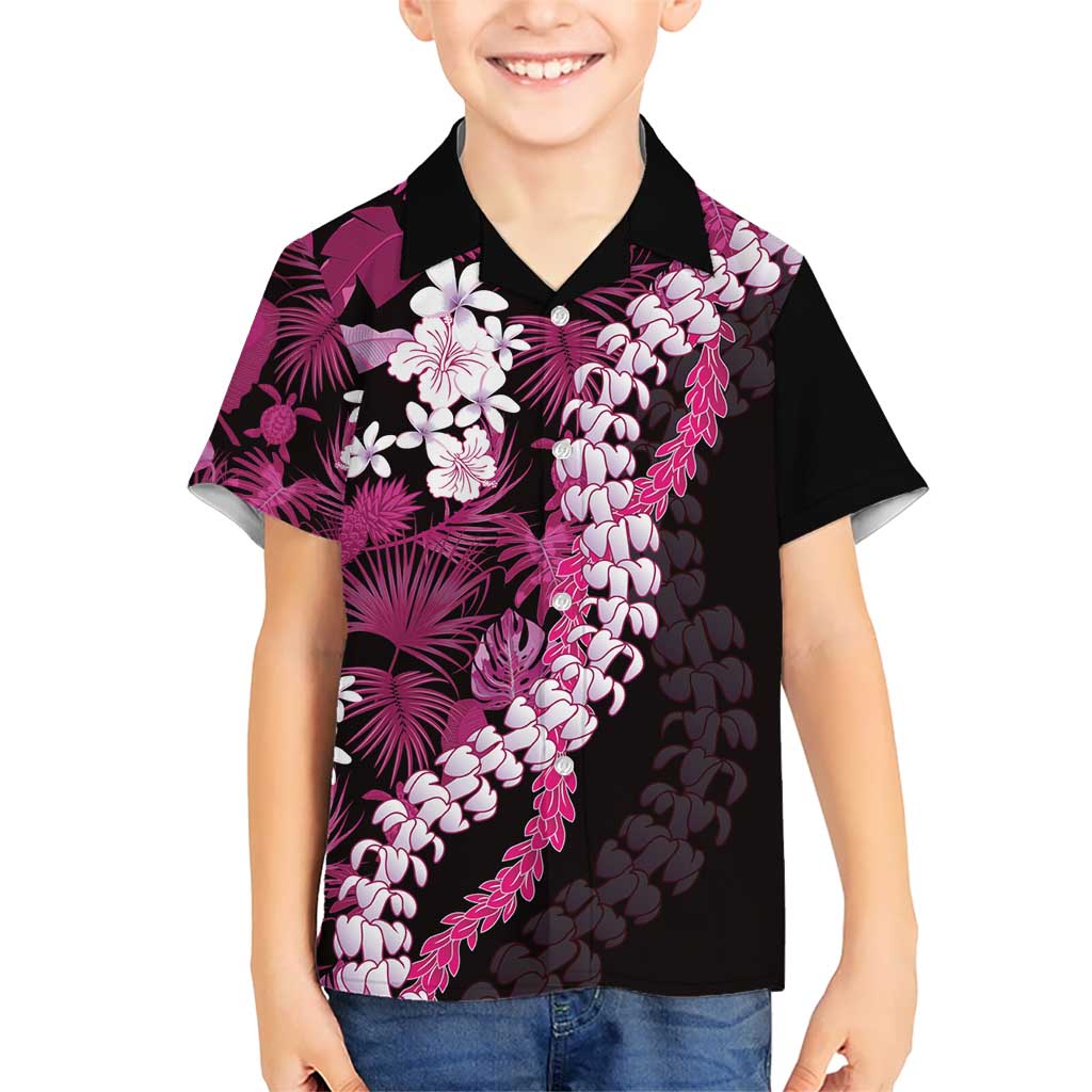 Akala Aloha Hawaii Lei Kid Hawaiian Shirt Tropical Flowers Elegant Vibe - Polynesian Pride
