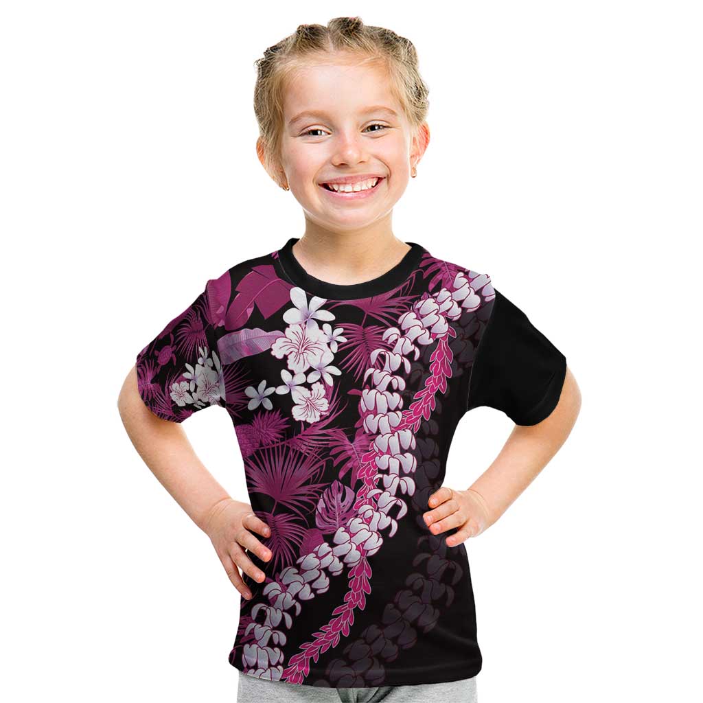 Akala Aloha Hawaii Lei Kid T Shirt Tropical Flowers Elegant Vibe - Polynesian Pride