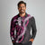 Akala Aloha Hawaii Lei Long Sleeve Polo Shirt Tropical Flowers Elegant Vibe - Polynesian Pride