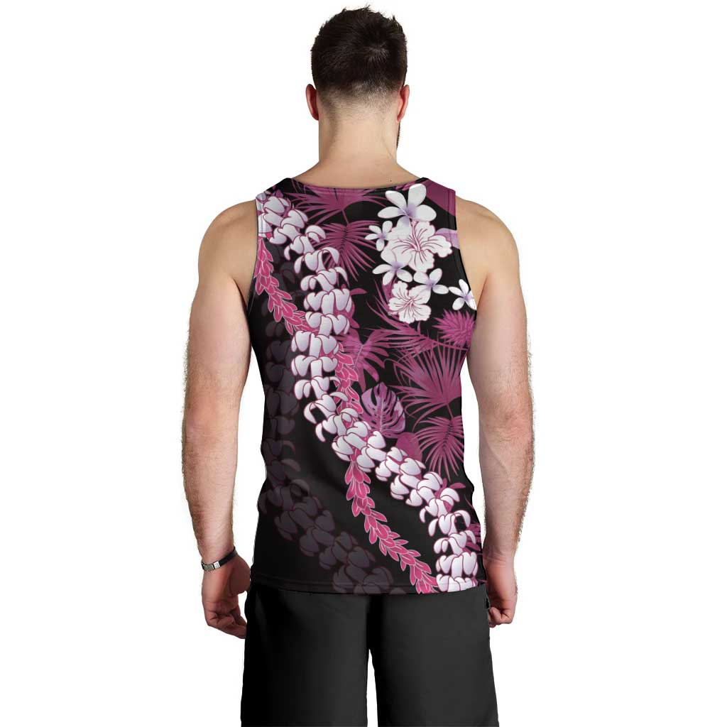 Akala Aloha Hawaii Lei Men Tank Top Tropical Flowers Elegant Vibe LT14 - Polynesian Pride
