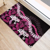 Akala Aloha Hawaii Lei Rubber Doormat Tropical Flowers Elegant Vibe LT14 - Polynesian Pride