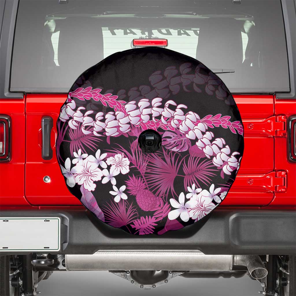 Akala Aloha Hawaii Lei Spare Tire Cover Tropical Flowers Elegant Vibe - Polynesian Pride