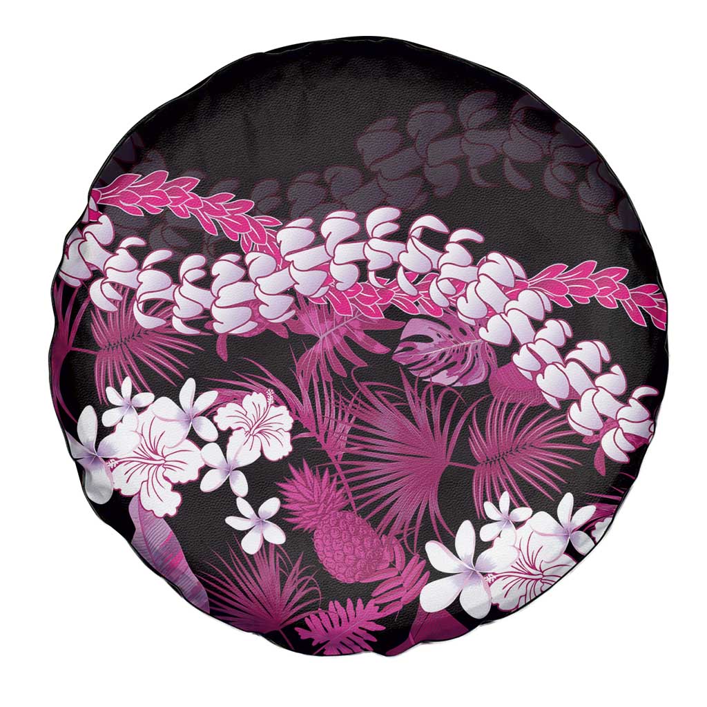 Akala Aloha Hawaii Lei Spare Tire Cover Tropical Flowers Elegant Vibe - Polynesian Pride