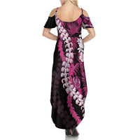 Akala Aloha Hawaii Lei Summer Maxi Dress Tropical Flowers Elegant Vibe - Polynesian Pride