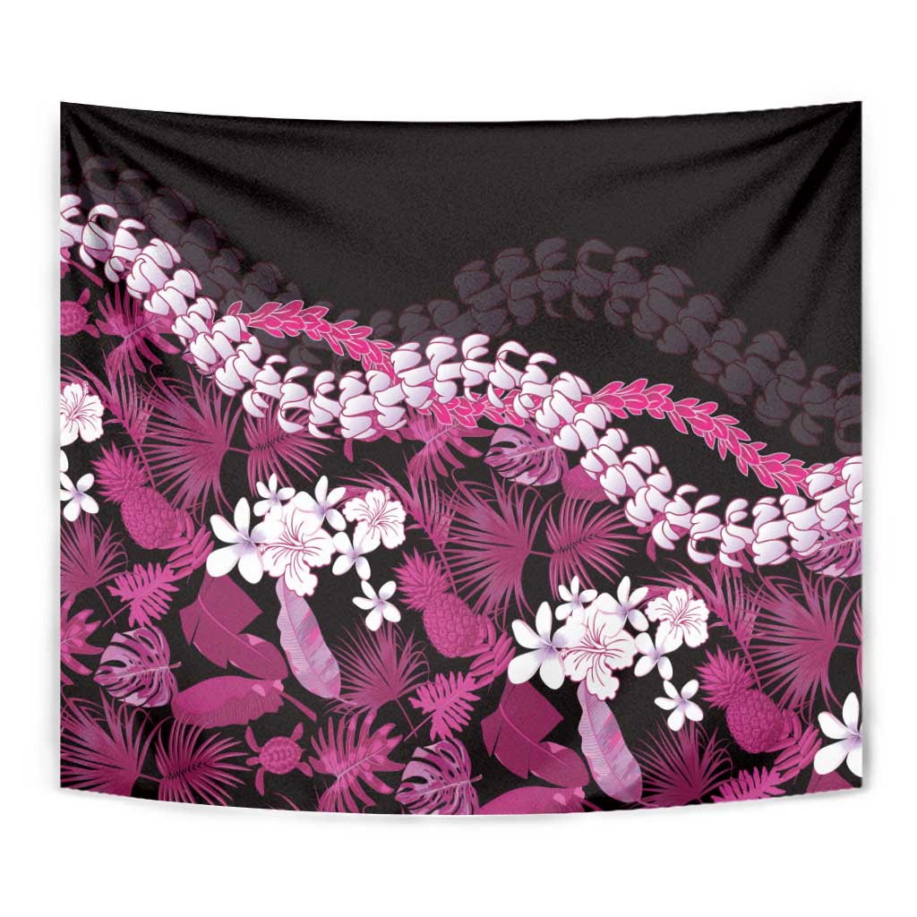 Akala Aloha Hawaii Lei Tapestry Tropical Flowers Elegant Vibe - Polynesian Pride