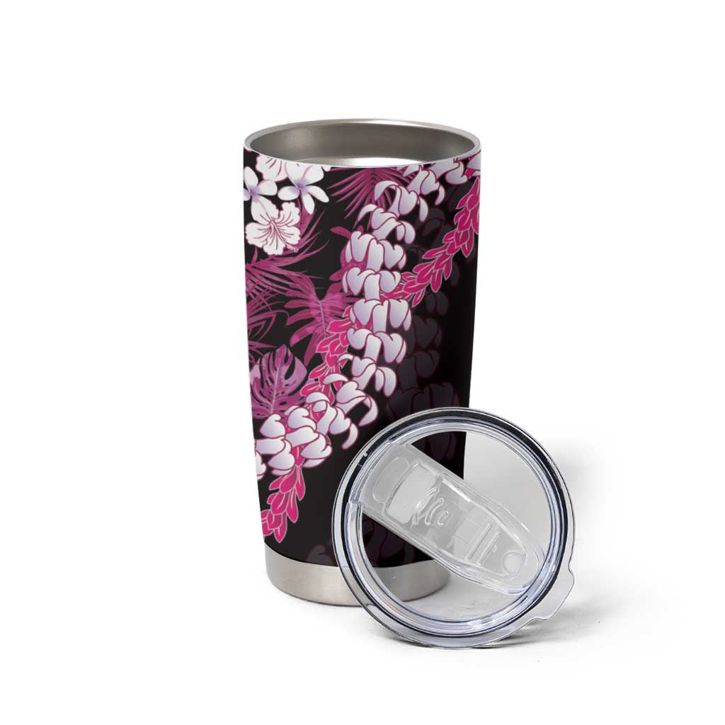 Akala Aloha Hawaii Lei Tumbler Cup Tropical Flowers Elegant Vibe - Polynesian Pride