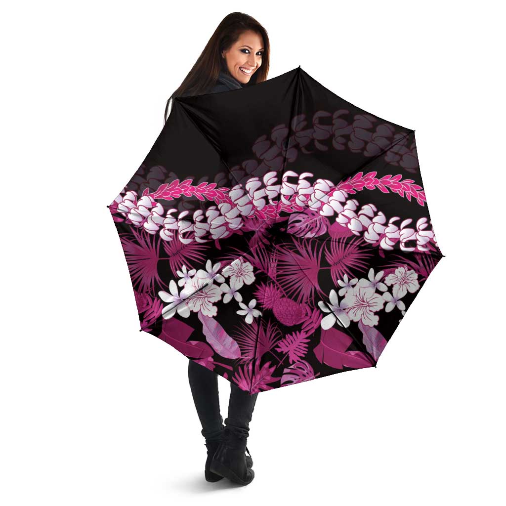 Akala Aloha Hawaii Lei Umbrella Tropical Flowers Elegant Vibe - Polynesian Pride
