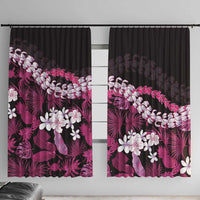 Akala Aloha Hawaii Lei Window Curtain Tropical Flowers Elegant Vibe - Polynesian Pride