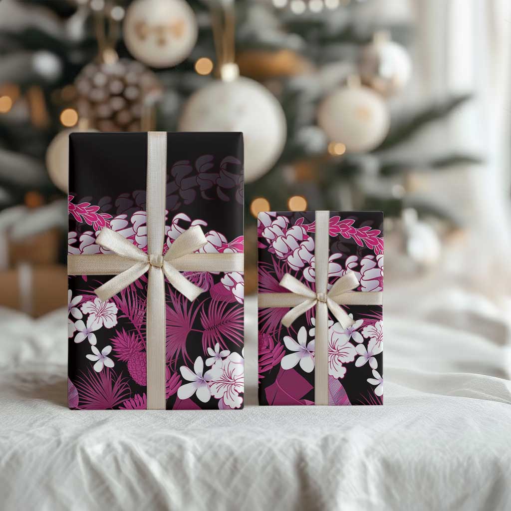 Akala Aloha Hawaii Lei Wrapping Paper Tropical Flowers Elegant Vibe - Polynesian Pride