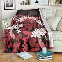 Ulaula Aloha Hawaii Lei Blanket Tropical Flowers Elegant Vibe - Polynesian Pride