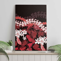 Ulaula Aloha Hawaii Lei Canvas Wall Art Tropical Flowers Elegant Vibe - Polynesian Pride