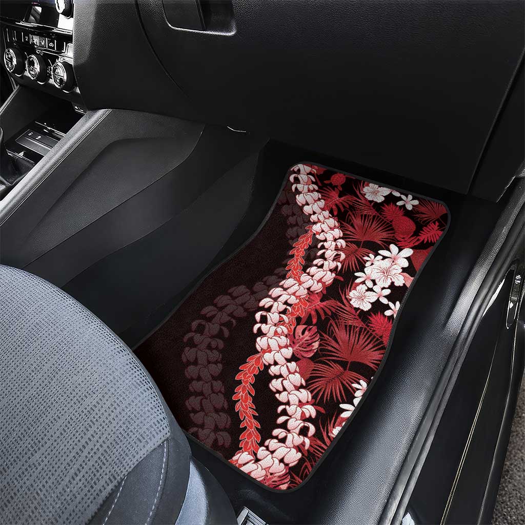 Ulaula Aloha Hawaii Lei Car Mats Tropical Flowers Elegant Vibe - Polynesian Pride