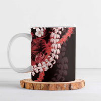 Ulaula Aloha Hawaii Lei Ceramic Mug Tropical Flowers Elegant Vibe - Polynesian Pride