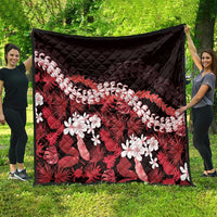 Ulaula Aloha Hawaii Lei Quilt Tropical Flowers Elegant Vibe - Polynesian Pride