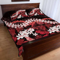 Ulaula Aloha Hawaii Lei Quilt Bed Set Tropical Flowers Elegant Vibe - Polynesian Pride