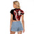 Ulaula Aloha Hawaii Lei Raglan Cropped T Shirt Tropical Flowers Elegant Vibe - Polynesian Pride