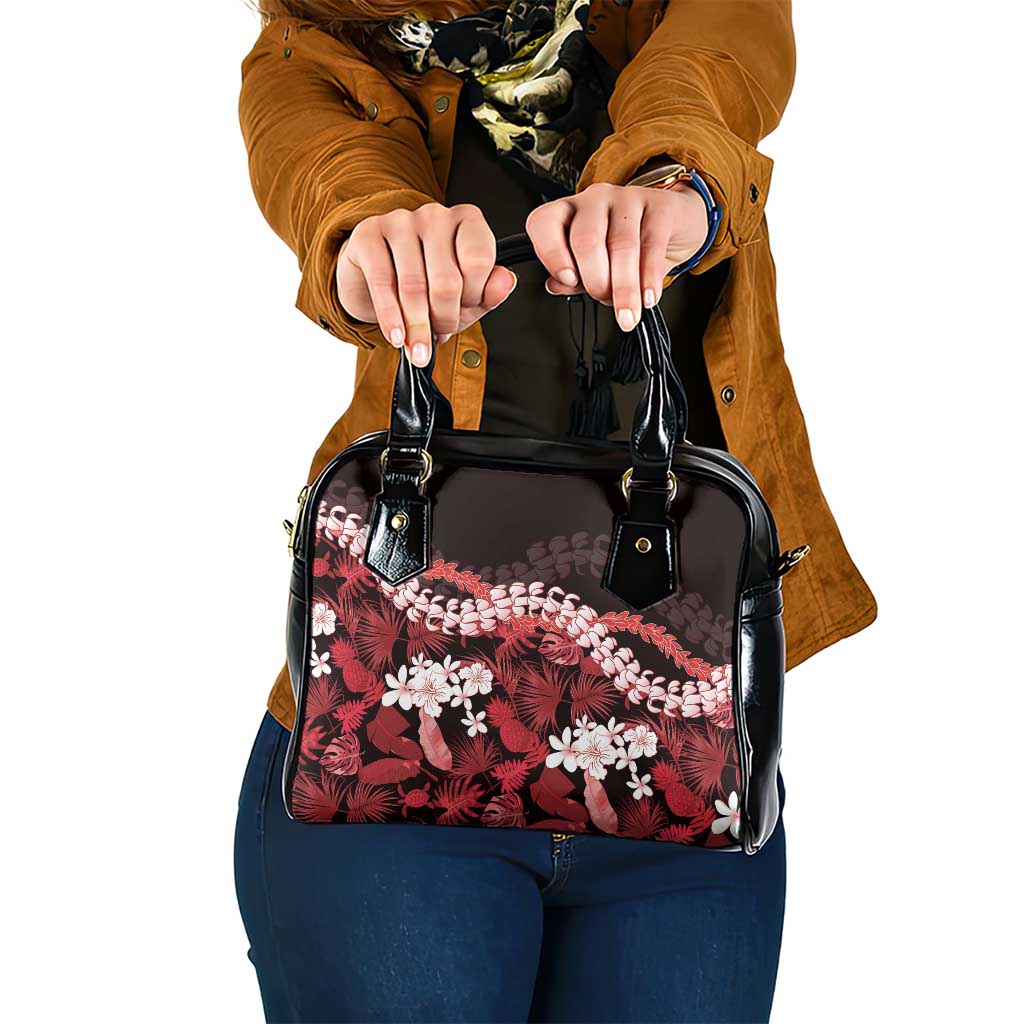 Ulaula Aloha Hawaii Lei Shoulder Handbag Tropical Flowers Elegant Vibe - Polynesian Pride