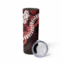 Ulaula Aloha Hawaii Lei Skinny Tumbler Tropical Flowers Elegant Vibe - Polynesian Pride