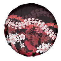 Ulaula Aloha Hawaii Lei Spare Tire Cover Tropical Flowers Elegant Vibe - Polynesian Pride