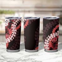 Ulaula Aloha Hawaii Lei Tumbler Cup Tropical Flowers Elegant Vibe - Polynesian Pride