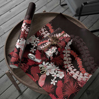 Ulaula Aloha Hawaii Lei Wrapping Paper Tropical Flowers Elegant Vibe - Polynesian Pride