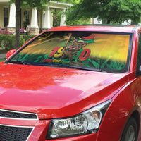 Vanuatu Independence Day Auto Sun Shade Chibi Boar Proud To Be A Ni-Van