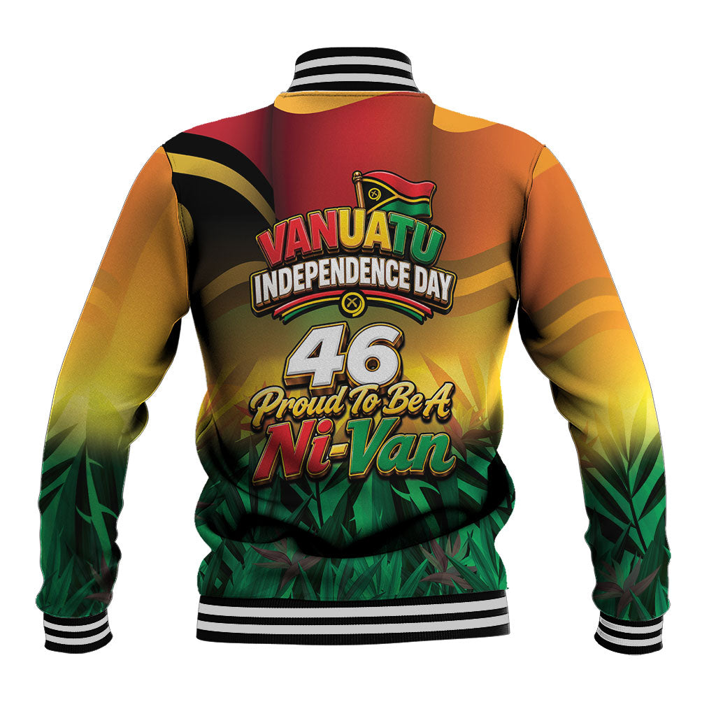 Vanuatu Independence Day Baseball Jacket Chibi Boar Proud To Be A Ni-Van