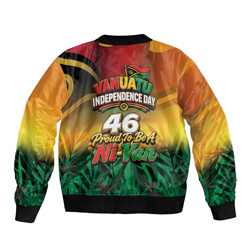 Vanuatu Independence Day Bomber Jacket Chibi Boar Proud To Be A Ni-Van
