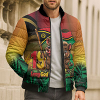 Vanuatu Independence Day Bomber Puffer Jacket Chibi Boar Proud To Be A Ni-Van