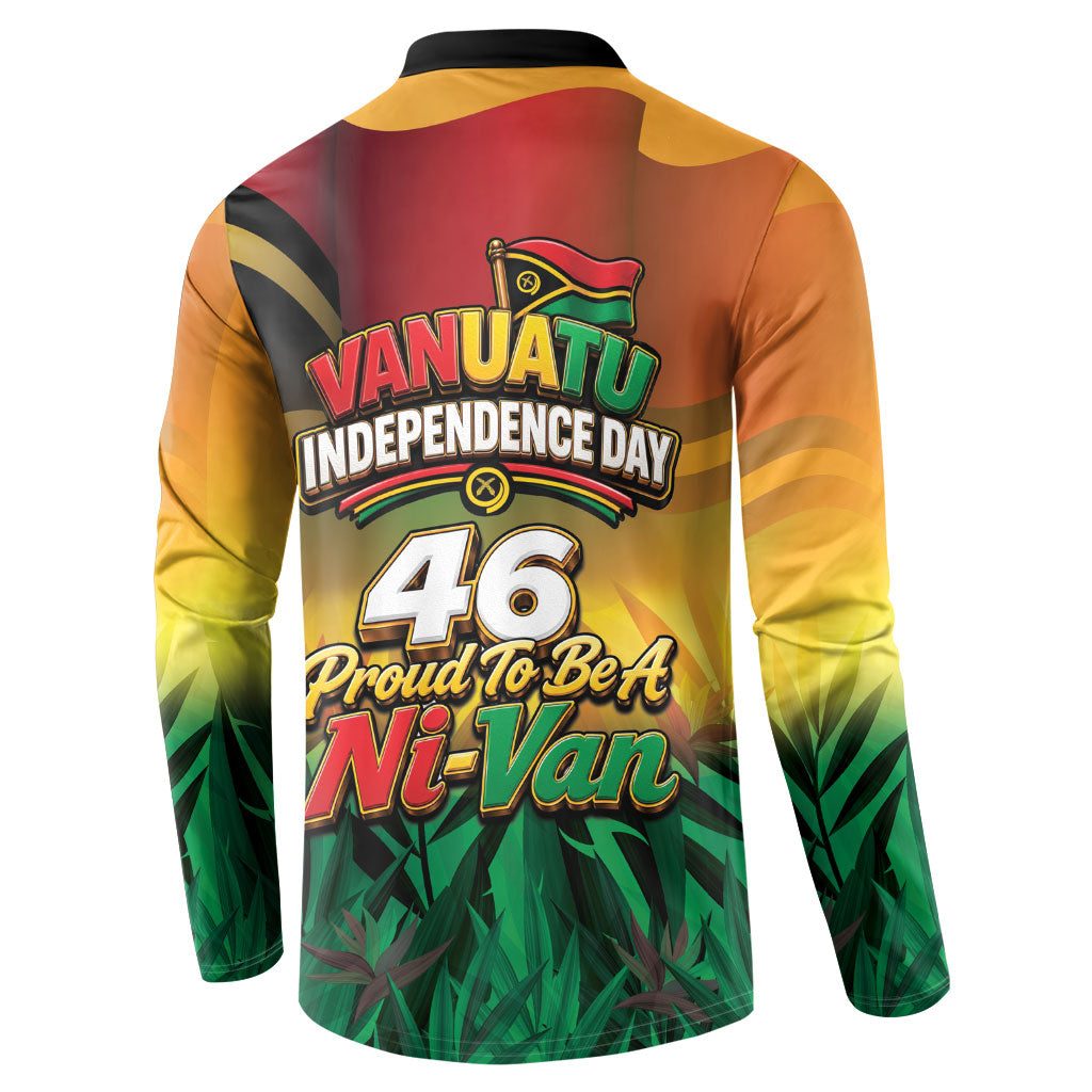 Vanuatu Independence Day Button Sweatshirt Chibi Boar Proud To Be A Ni-Van