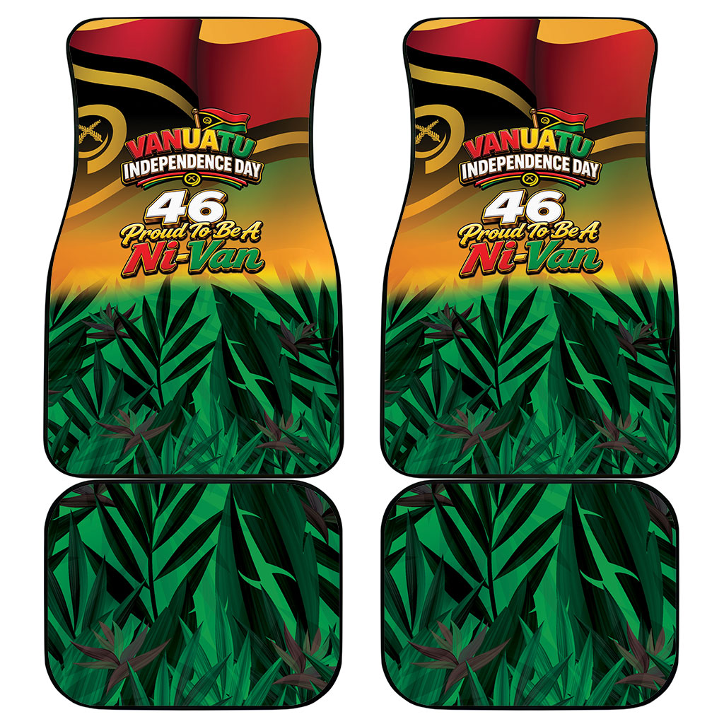 Vanuatu Independence Day Car Mats Chibi Boar Proud To Be A Ni-Van