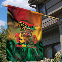 Vanuatu Independence Day Garden Flag Chibi Boar Proud To Be A Ni-Van
