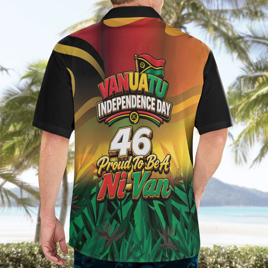 Vanuatu Independence Day Hawaiian Shirt Chibi Boar Proud To Be A Ni-Van